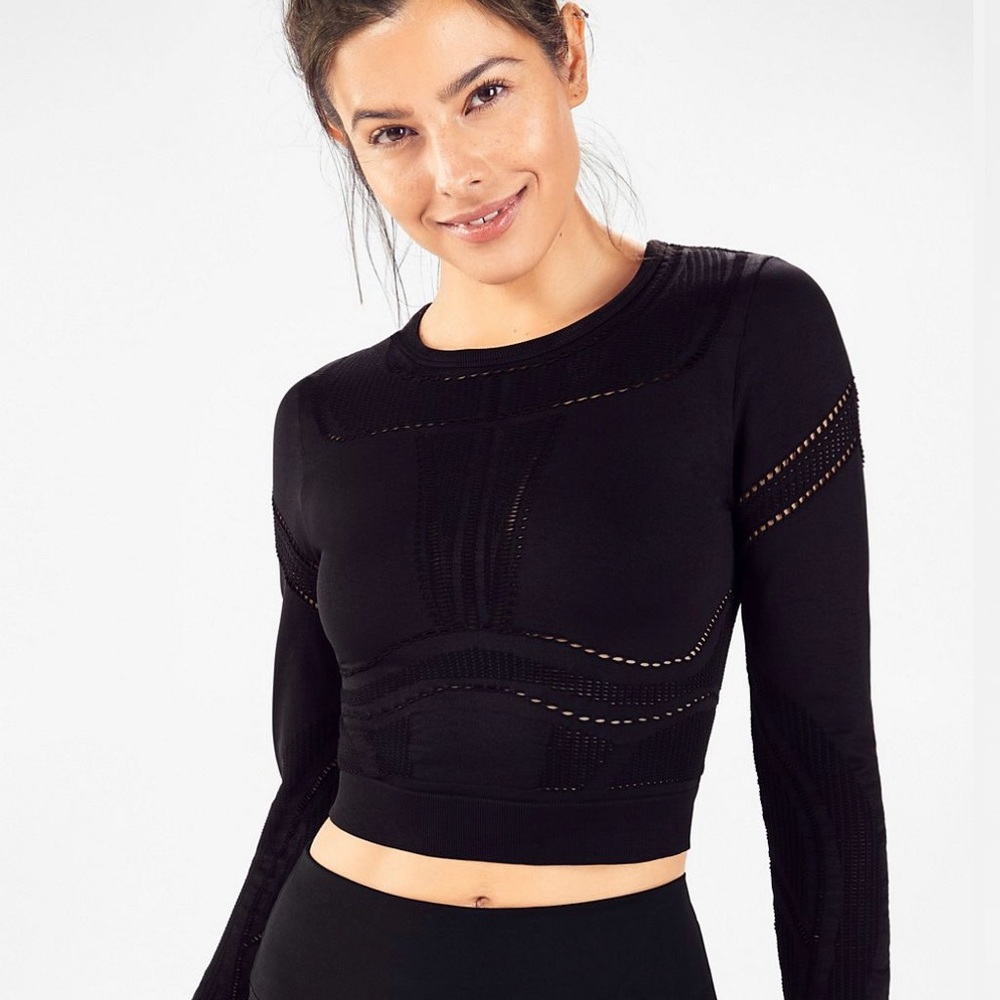COPY - (Fabletics) NWOT Jaymee Mesh Long-Sleeve Top